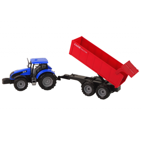 Traktor haagisega Põllumajandussõiduk Farm Blue