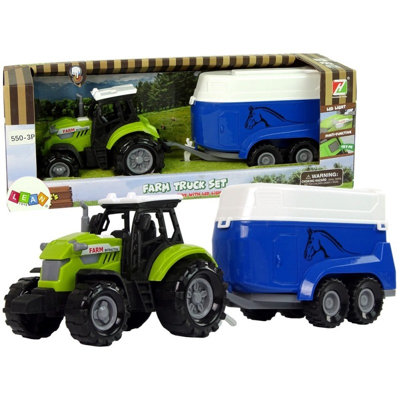 Traktor koos Horse Trailer Sound Green Farmiga