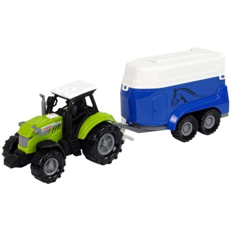 Traktor koos Horse Trailer Sound Green Farmiga