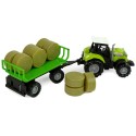 Traktor haagisega Bale Hay Sound Green