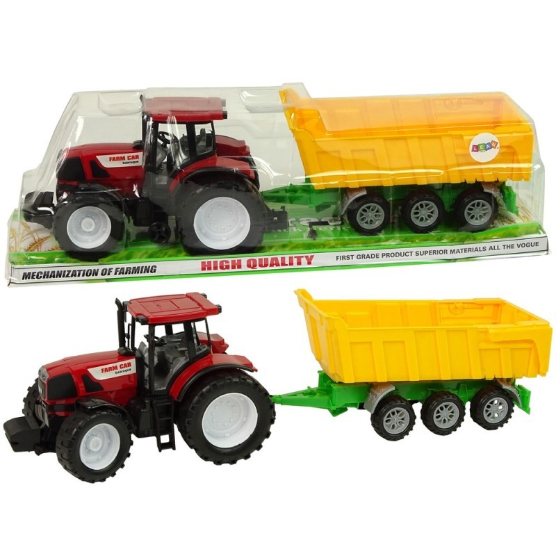 Traktor Punane Kallur Kollane Traktor 50 cm