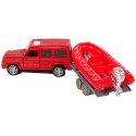 Tuletõrjeauto komplek, mootorpaat Jeep Red