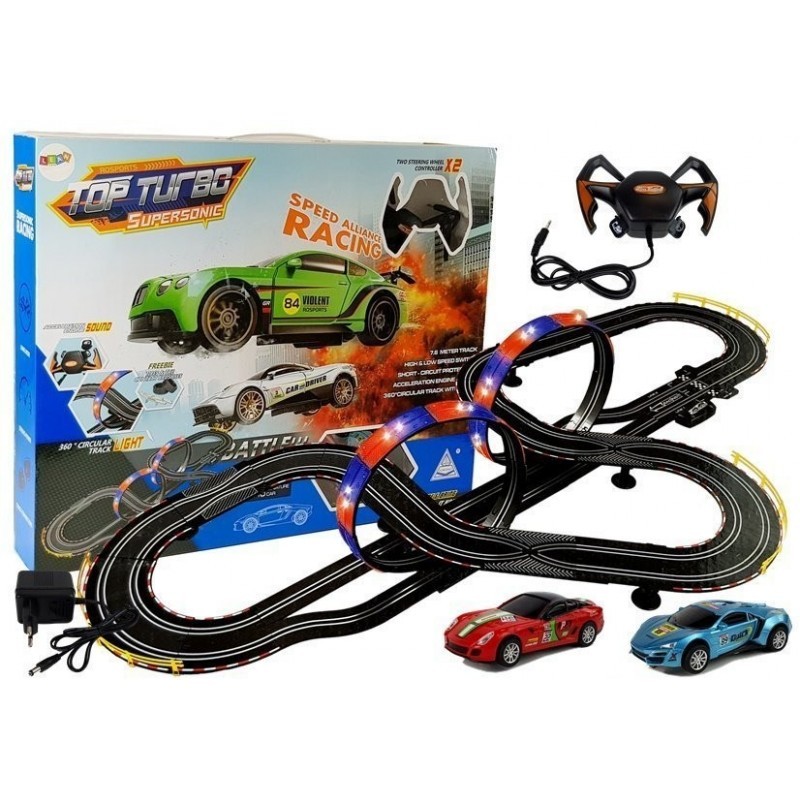 Race Track 2 Cars Top Turbo tuled pikkusega 7,6 m