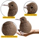 Plush Kiwi Bird Plush Toy Mascot Kaisumänguasi Tumepruun 17cm