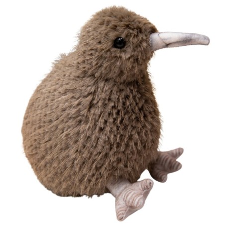 Plush Kiwi Bird Plush Toy Mascot Kaisumänguasi Tumepruun 17cm