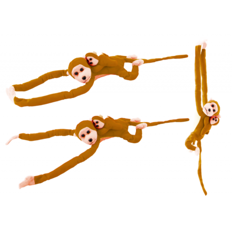 Pehme ahv pojaga, helepruun 90 cm