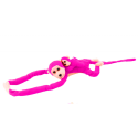 Mascot Plush Monkey with Baby, tumeroosa 90 cm
