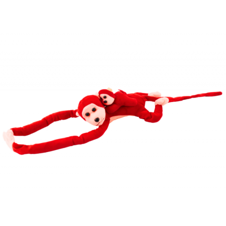 Pehme ahv koos pojaga, punane 90 cm