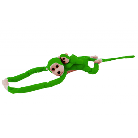Mascot Plush Monkey with Baby, roheline90 cm
