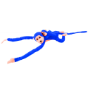 Mascot Plush Monkey with Baby, sinine 70 cm