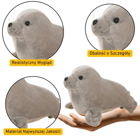 Plush Seal Palus mänguasi maskott Kaisu hall 20cm