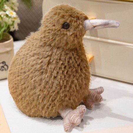 Plush Kiwi Bird Palus mänguasi maskott Kaisu Helepruun 17cm