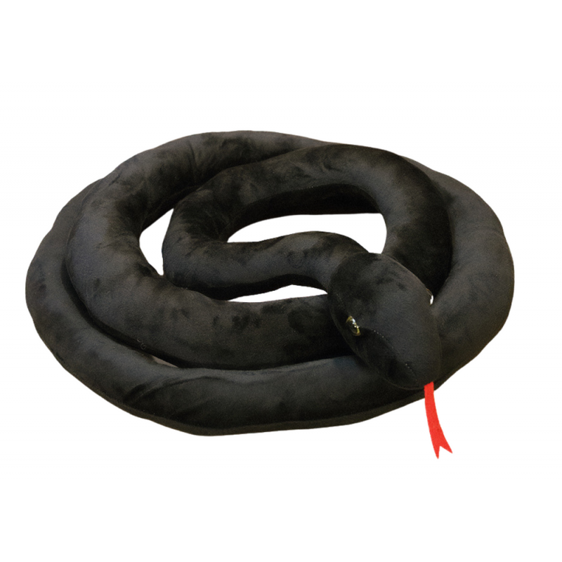 Plush Black Snake maskott 300 cm