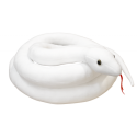 Pehme valge Madu maskott 110 cm