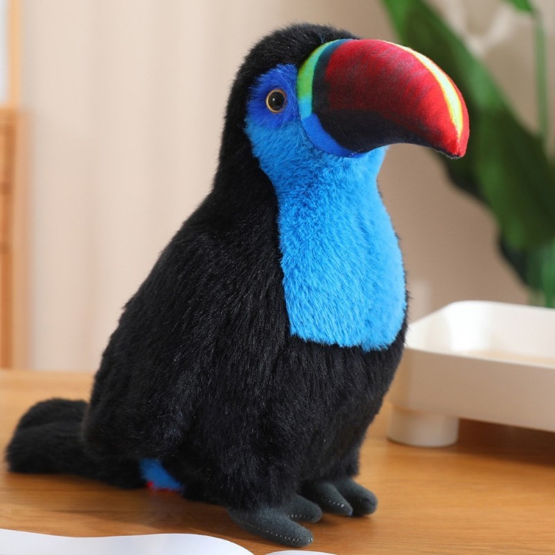 Plush Toucan Bird Palus mänguasi maskott Kaisu Sinine 35cm