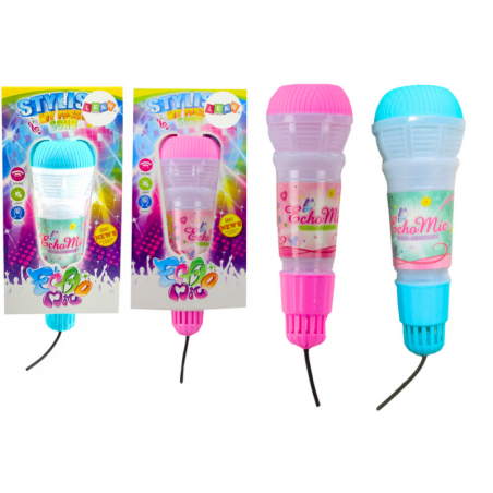 Laste mikrofon Echo Heleroosa sinine