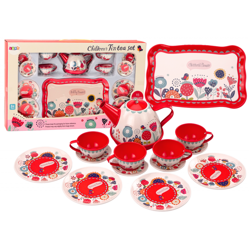 Kohvi-tee komplekt Tassid Veekeetja alus Red Cafe 15 tk.