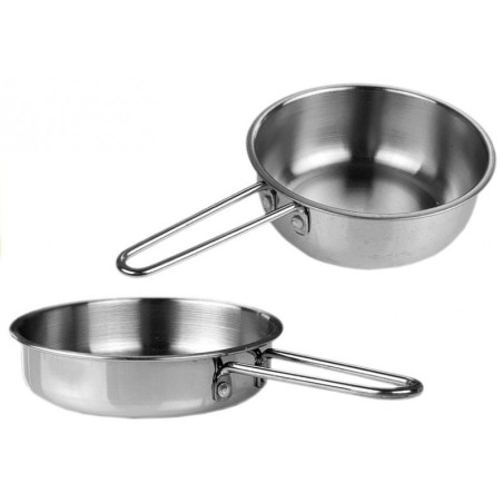 Roostevabast terasest potid ja pannid miniatuursed 8 tk