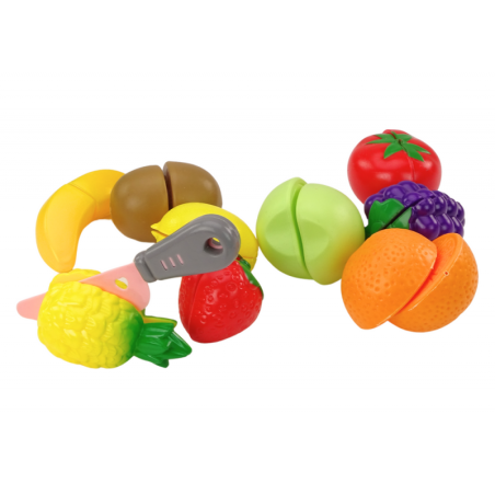 Puuviljad karbis, 9 tükki, roheline nuga