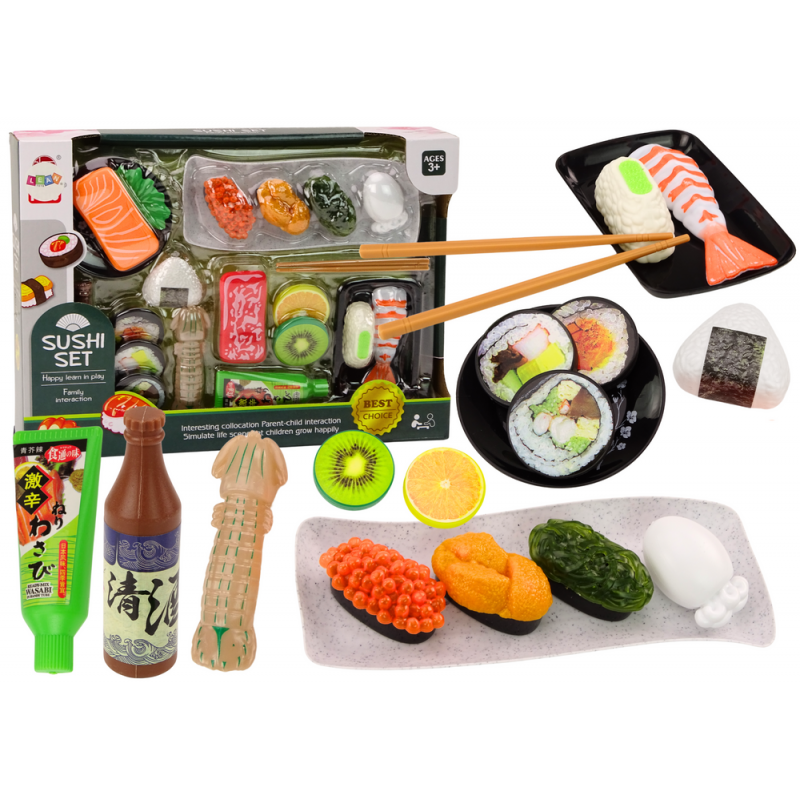 Sushikomplekt Krevetitarvikud Lastele Mänguasi 22 tk.