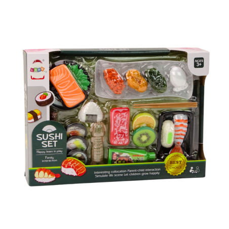 Sushikomplekt Krevetitarvikud Lastele Mänguasi 22 tk.