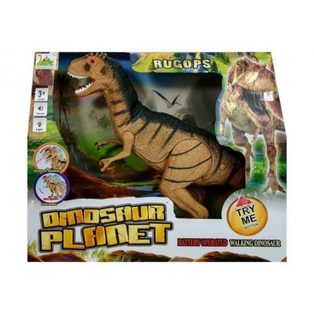 Suur Tyrannosaurus Rex liigub ja teeb häält