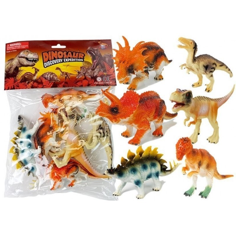 Dinosauruste kujukeste komplekt 10 cm 6 tk