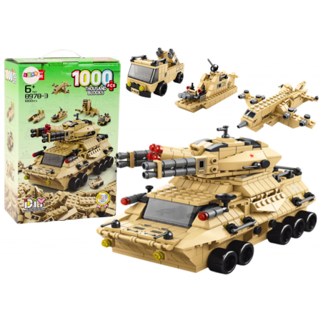 Sand Military tank ehitusklotside komplekt 1000 tk