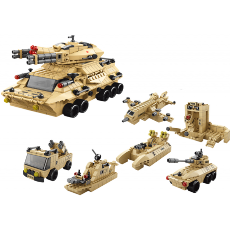 Sand Military tank ehitusklotside komplekt 1000 tk