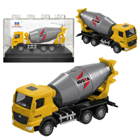 Betoonisegisti metallist kogumismudel Huina Kollane 1:80