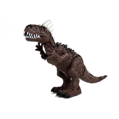 Akutoitega pruun dinosaurus liigub heliprojektoriga