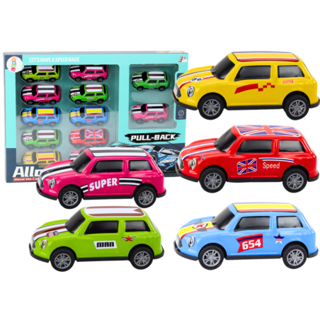 Autode komplekt, värviline, 12 tk