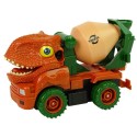 Betoonist veoauto dinosaurus oranžid tarvikud