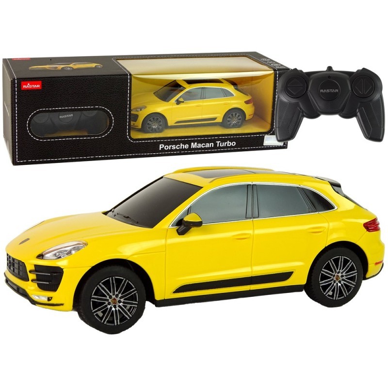 Auto R/C Porsche Macan Turbo 1:24 Rastar Yellow