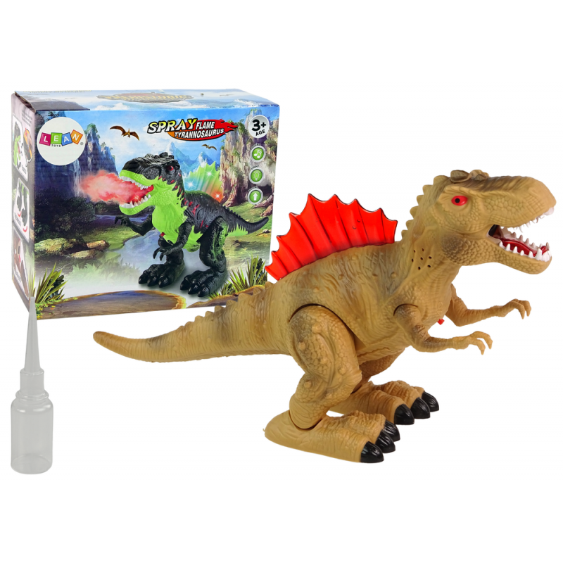 Dinosaurus hingab tuld Steam Lights pruun
