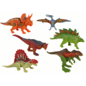 Dinosauruste kujukeste komplekt 6 tk Värviline