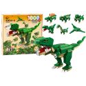 Ehitusklotsid Dinosaurused 6in1 DIY Dinosauruste komplekt 1000 tk.