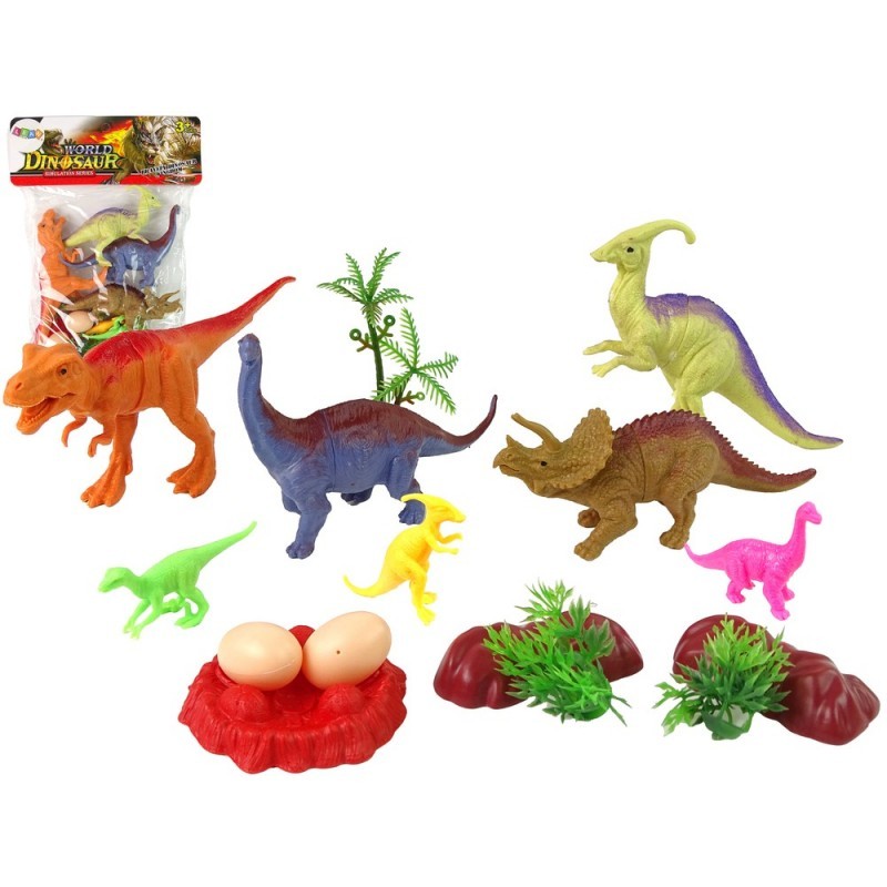 Dinosauruste figuuride komplekt koos tarvikutega 15 osa