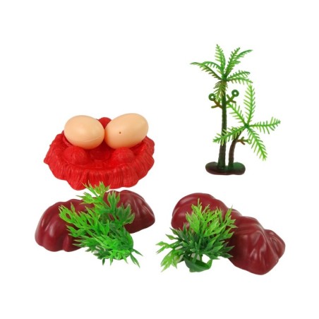 Dinosauruste figuuride komplekt koos tarvikutega 15 osa