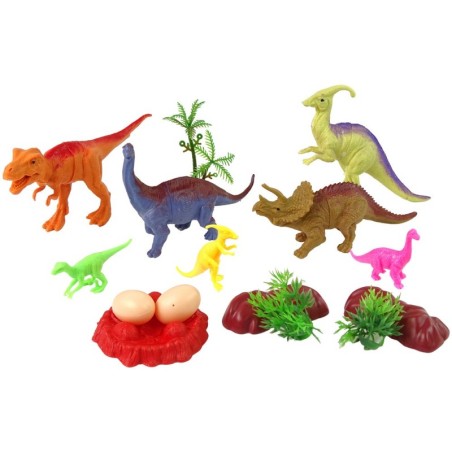 Dinosauruste figuuride komplekt koos tarvikutega 15 osa