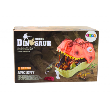 Dinosauruste figuuride komplekt Suur roheline dinosaurus 45 El