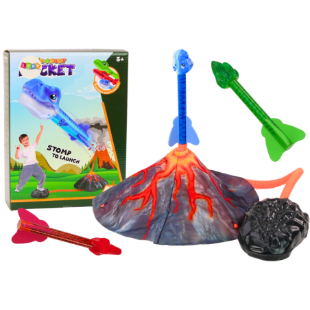 Dinosaurs Volcano reguleeritav raketiheitja mängukomplekt