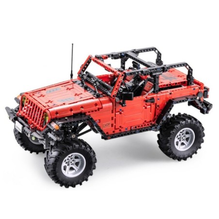 Ehitusklotsid Auto Off-Road puldiga punased 1941osa