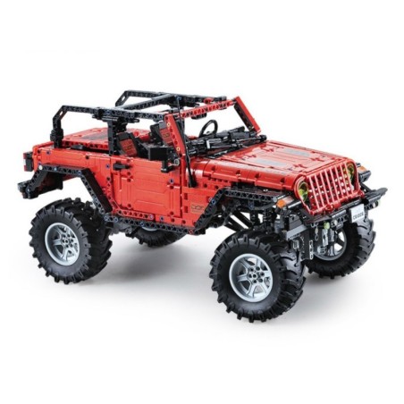 Ehitusklotsid Auto Off-Road puldiga punased 1941osa