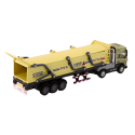 Haagisega veoauto TIR-veokid 1:24 Helid, tuled pruunid
