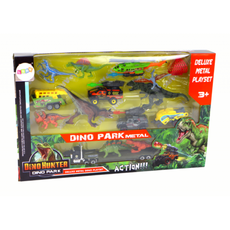 Helikopteri dinosauruste sõidukikomplekt, 8 värvilist tk