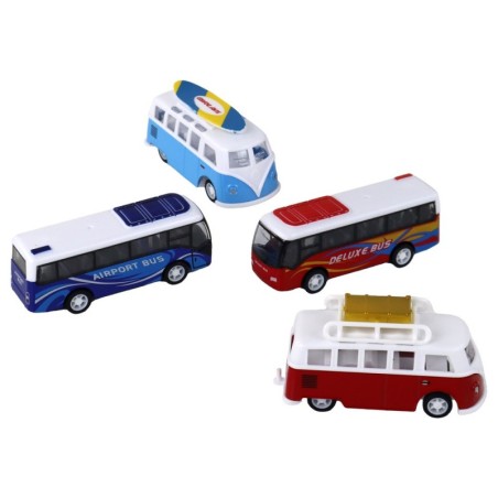 Hõõrdeajamiga matkabussid 1:87 4 tükki