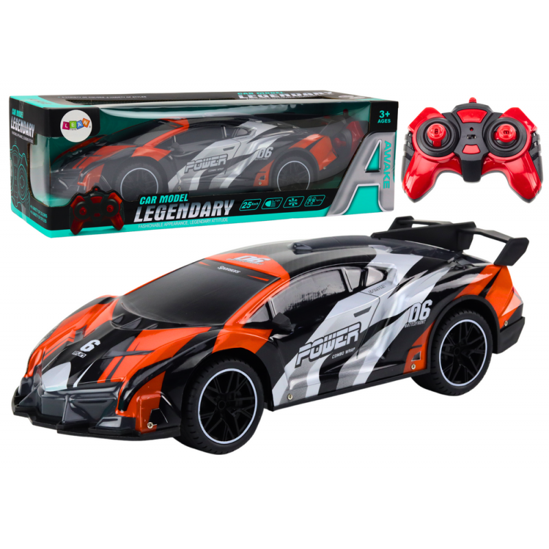 Oranž kaugjuhitav sportauto RC 1:10