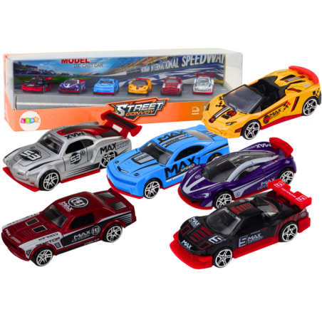 1:64 Sportautod Metallsõidukid Mix 6 tk.