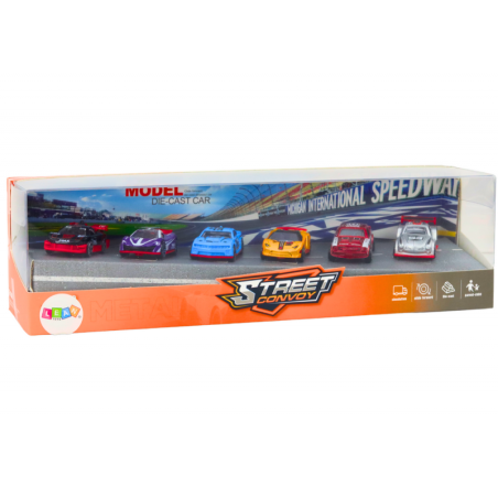 1:64 Sportautod Metallsõidukid Mix 6 tk.